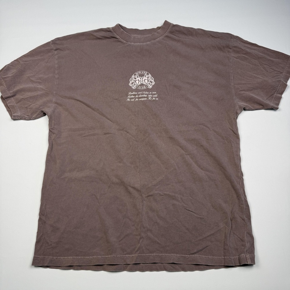 Darc Sport Wolves Club Shirt Mens Medium Brown Limited 32 Of 1000 Graphic Tee